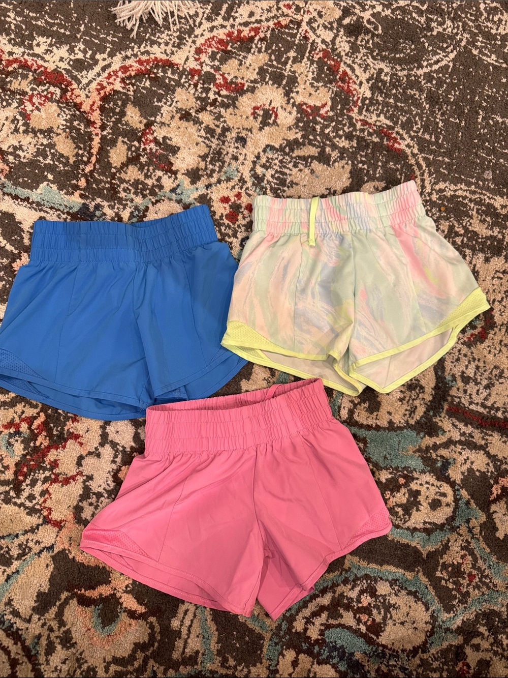 Athletic Works Girls' Active Shorts - Blue, Pink & Pastel